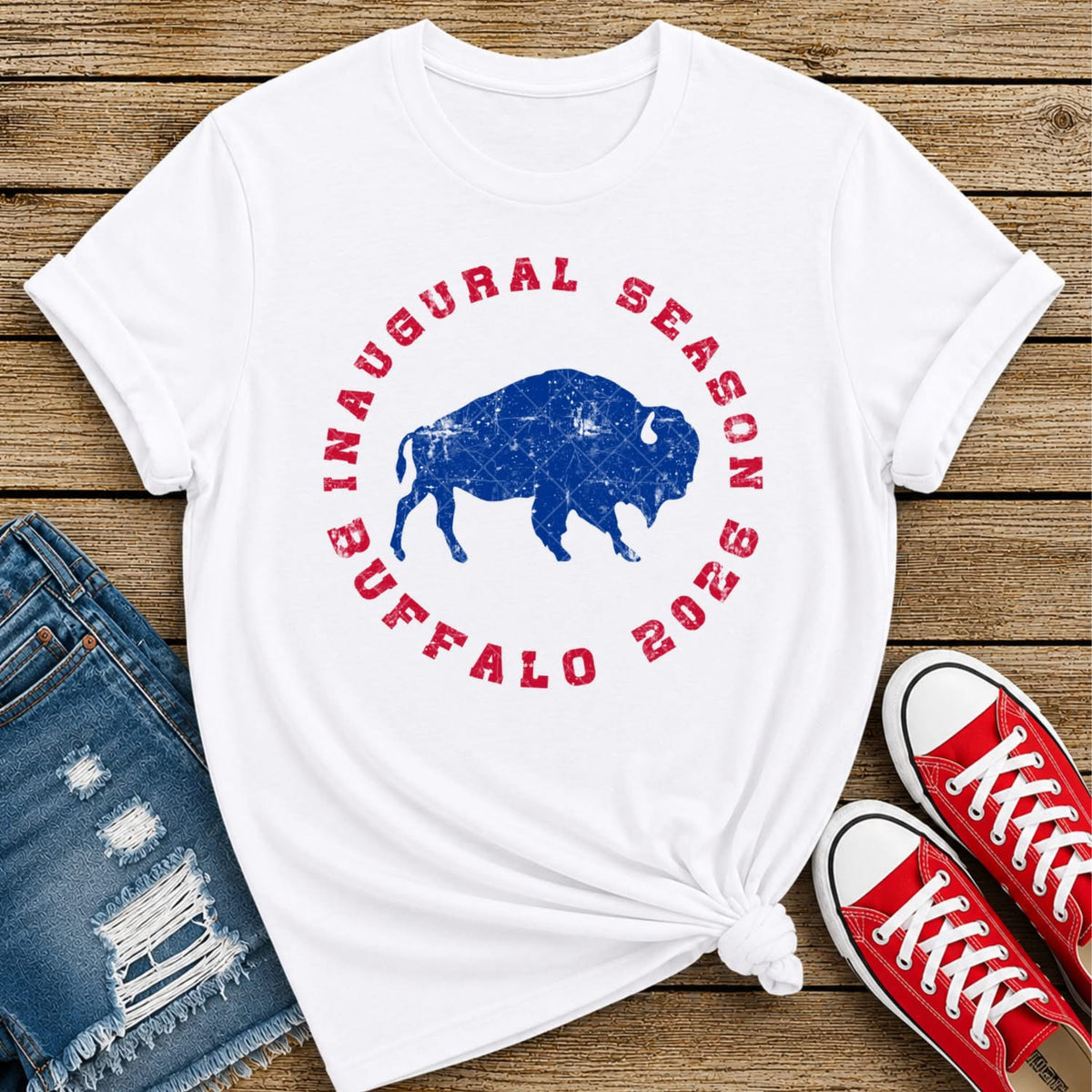 Inaugural Season Blue Standing Buffalo