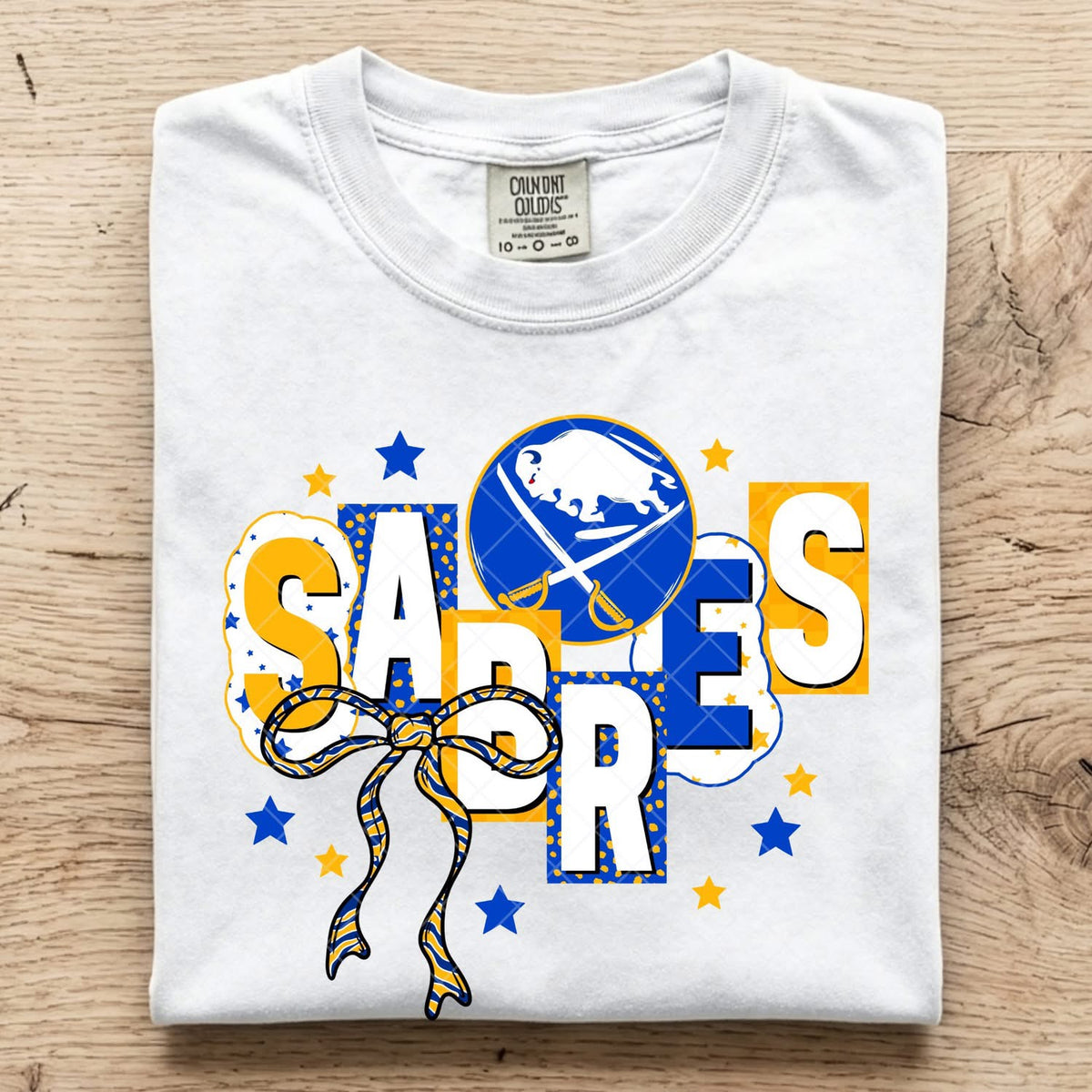 Buffalo Hockey Bows Blue