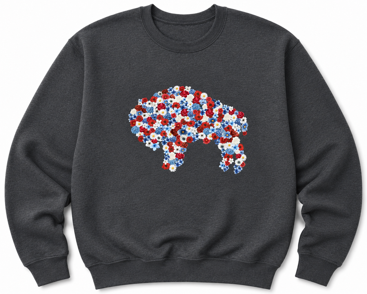 Standing Floral Buffalo