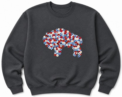 Standing Floral Buffalo
