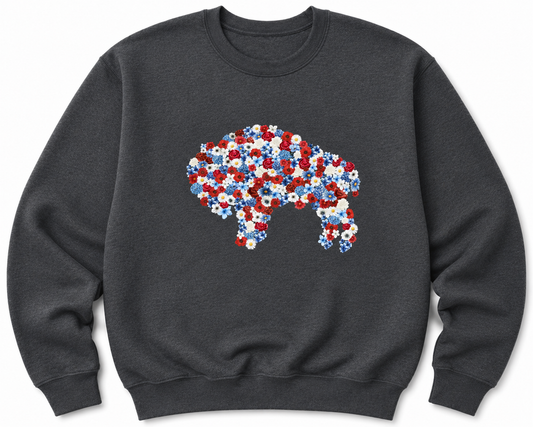 Standing Floral Buffalo