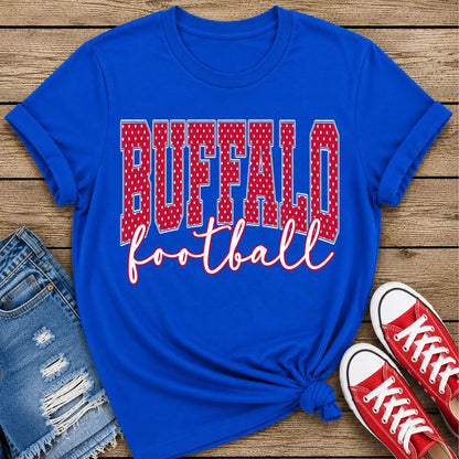 Buffalo Polka Dot Football Red